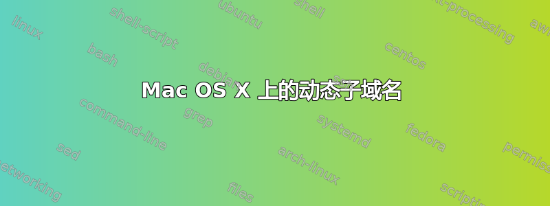 Mac OS X 上的动态子域名