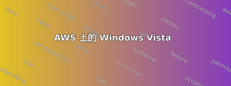 AWS 上的 Windows Vista 