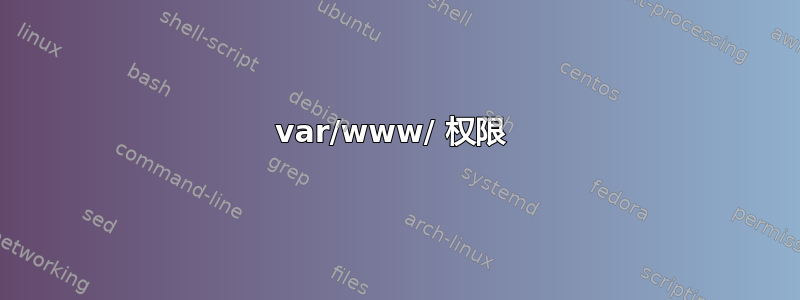 var/www/ 权限 