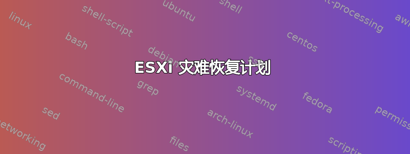 ESXi 灾难恢复计划