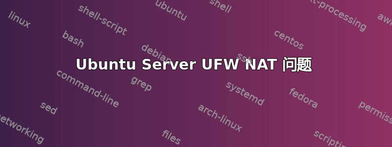 Ubuntu Server UFW NAT 问题