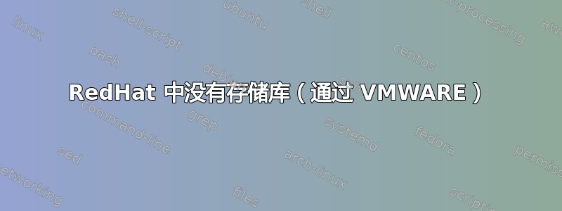 RedHat 中没有存储库（通过 VMWARE）