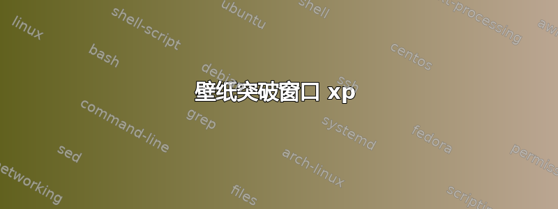 壁纸突破窗口 xp