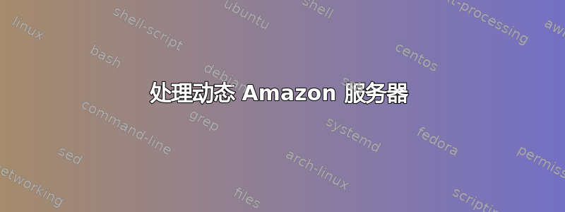 处理动态 Amazon 服务器