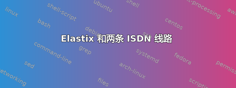 Elastix 和两条 ISDN 线路