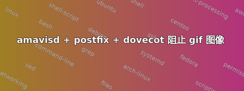 amavisd + postfix + dovecot 阻止 gif 图像