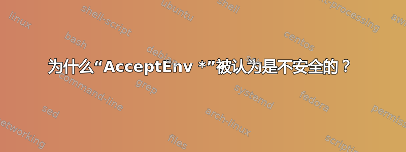 为什么“AcceptEnv *”被认为是不安全的？