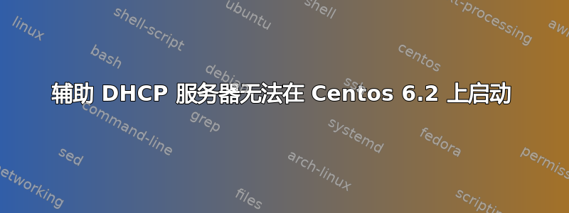 辅助 DHCP 服务器无法在 Centos 6.2 上启动