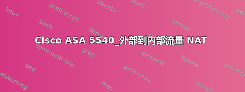 Cisco ASA 5540_外部到内部流量 NAT