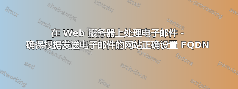 在 Web 服务器上处理电子邮件 - 确保根据发送电子邮件的网站正确设置 FQDN