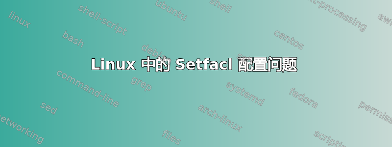 Linux 中的 Setfacl 配置问题