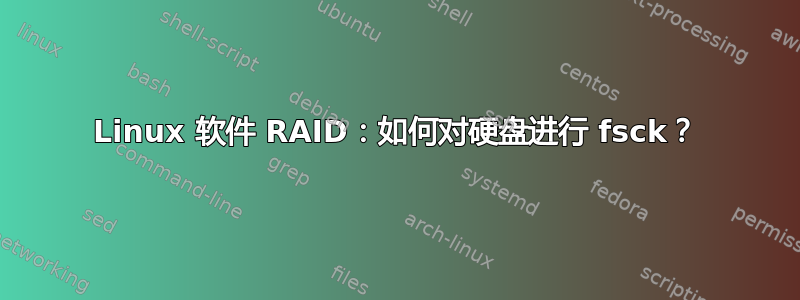 Linux 软件 RAID：如何对硬盘进行 fsck？