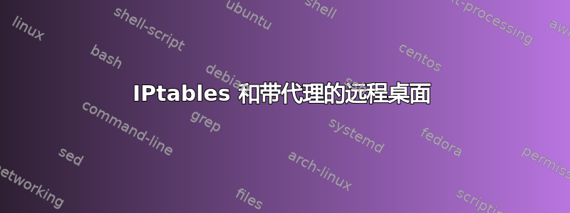 IPtables 和带代理的远程桌面