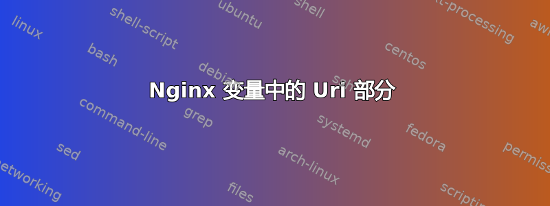 Nginx 变量中的 Uri 部分