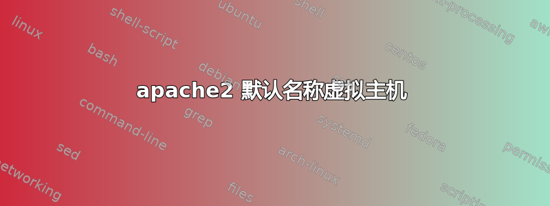 apache2 默认名称虚拟主机