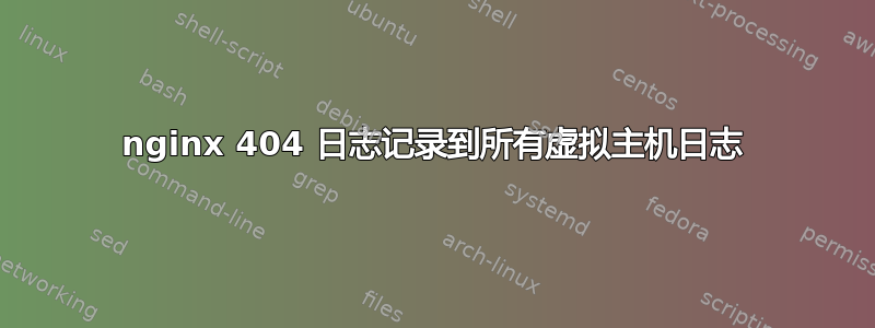 nginx 404 日志记录到所有虚拟主机日志