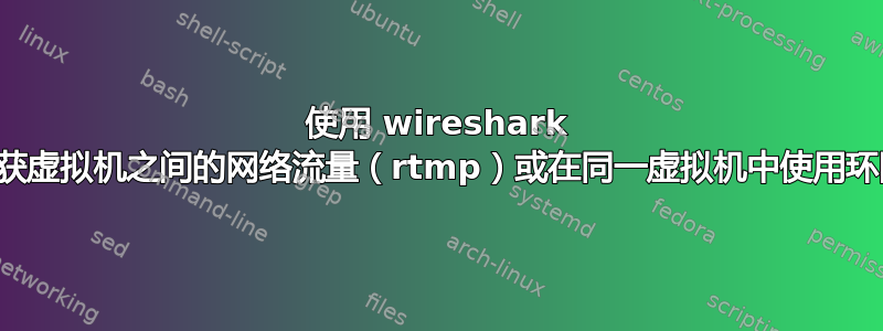 使用 wireshark 捕获虚拟机之间的网络流量（rtmp）或在同一虚拟机中使用环回