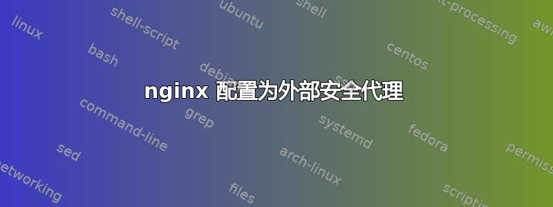 nginx 配置为外部安全代理