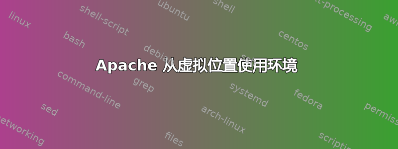 Apache 从虚拟位置使用环境