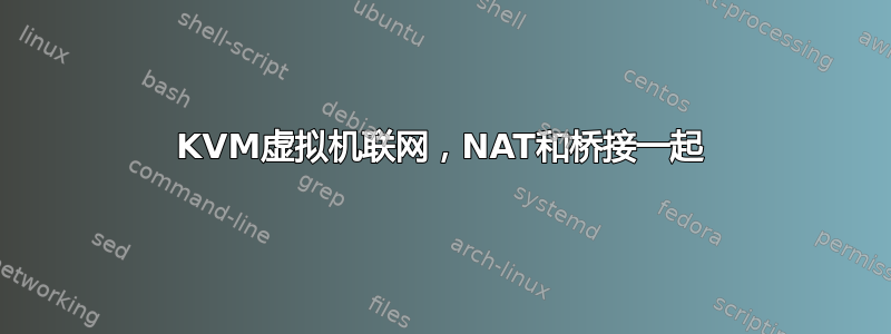 KVM虚拟机联网，NAT和桥接一起