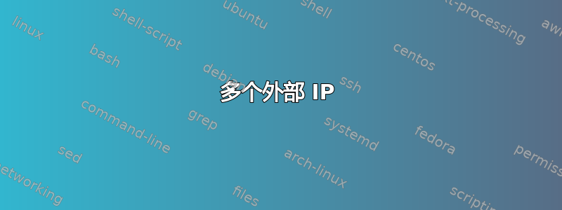 多个外部 IP