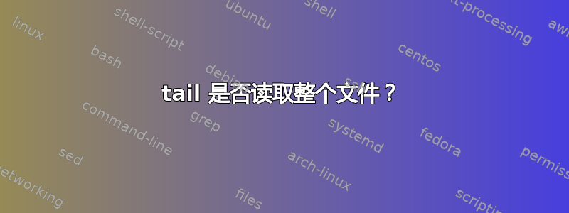 tail 是否读取整个文件？