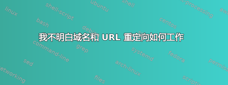 我不明白域名和 URL 重定向如何工作 