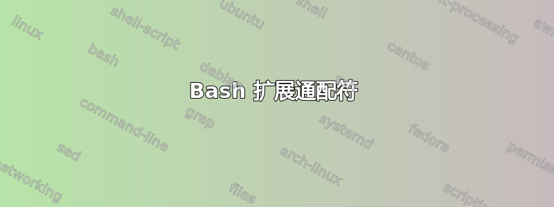 Bash 扩展通配符