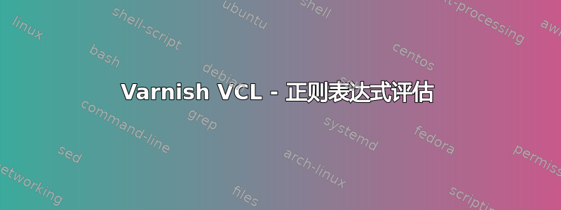 Varnish VCL - 正则表达式评估