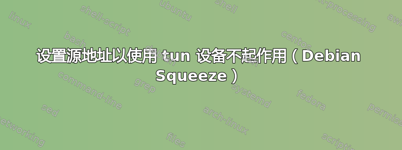 设置源地址以使用 tun 设备不起作用（Debian Squeeze）