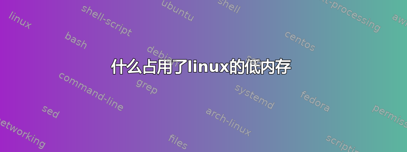 什么占用了linux的低内存