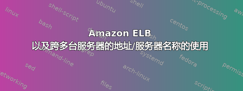 Amazon ELB 以及跨多台服务器的地址/服务器名称的使用