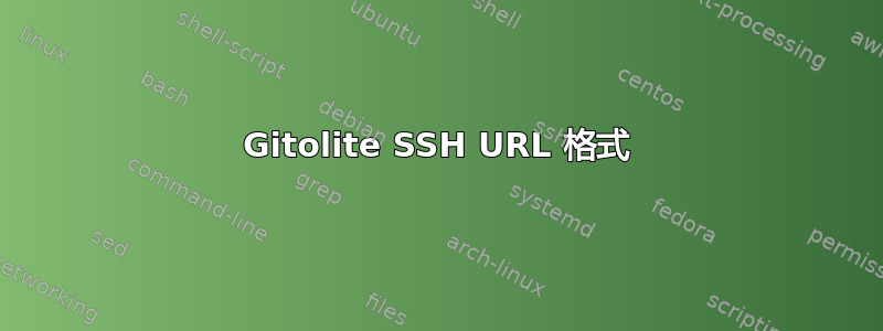 Gitolite SSH URL 格式