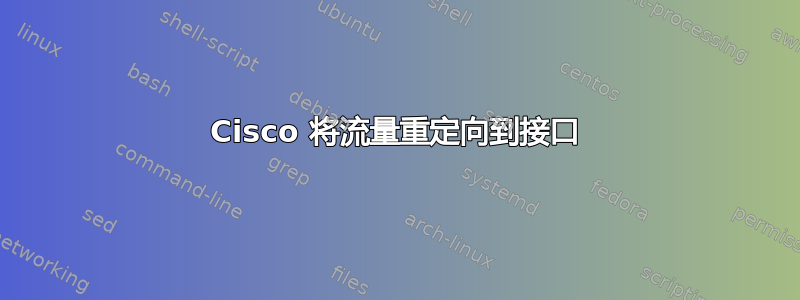 Cisco 将流量重定向到接口