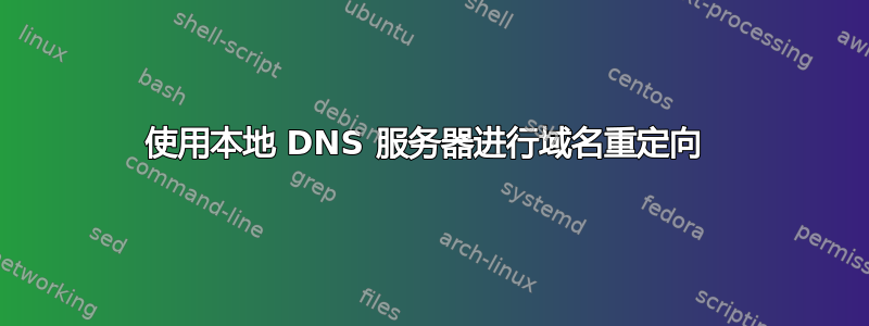 使用本地 DNS 服务器进行域名重定向 