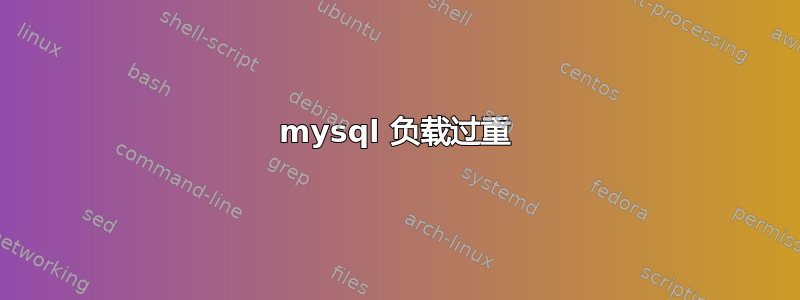 mysql 负载过重