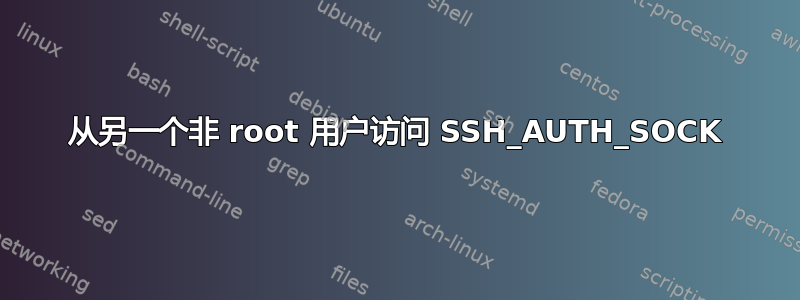 从另一个非 root 用户访问 SSH_AUTH_SOCK