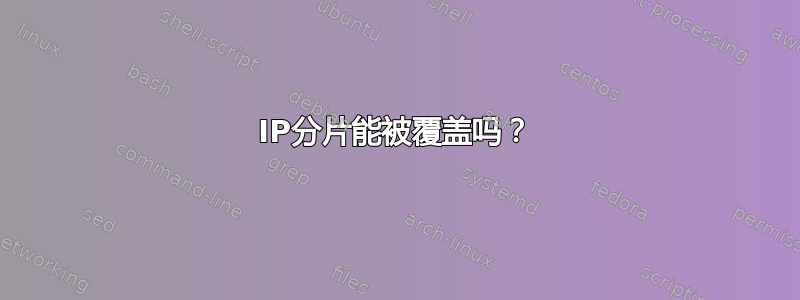 IP分片能被覆盖吗？