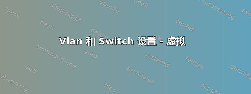 Vlan 和 Switch 设置 - 虚拟 