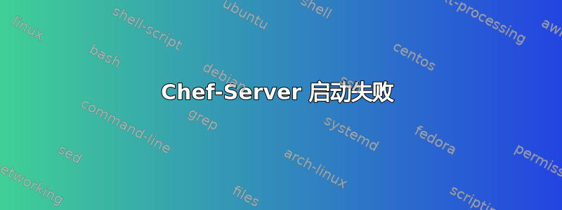 Chef-Server 启动失败