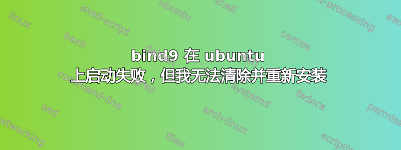 bind9 在 ubuntu 上启动失败，但我无法清除并重新安装