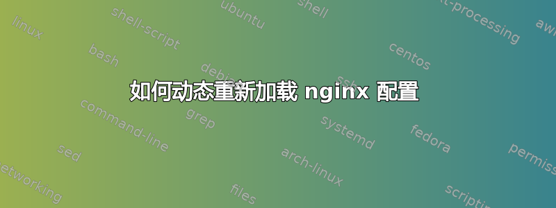 如何动态重新加载 nginx 配置