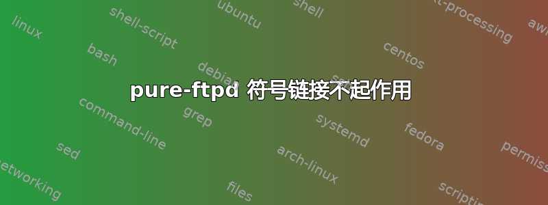 pure-ftpd 符号链接不起作用