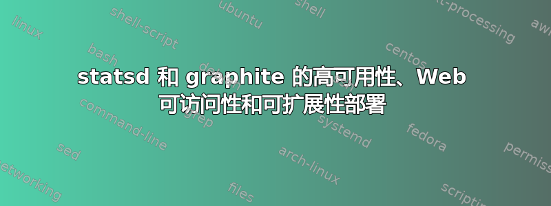 statsd 和 graphite 的高可用性、Web 可访问性和可扩展性部署