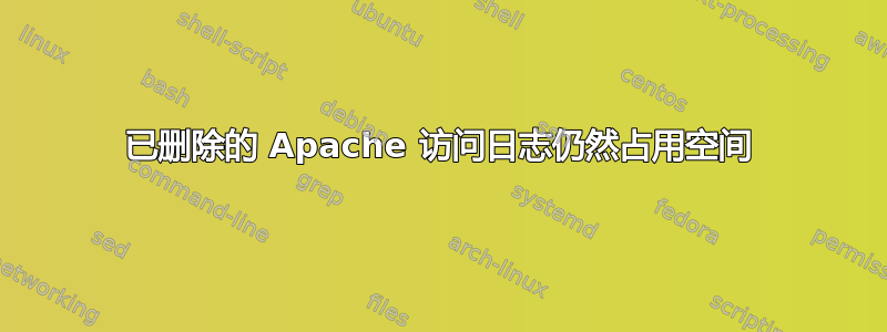 已删除的 Apache 访问日志仍然占用空间