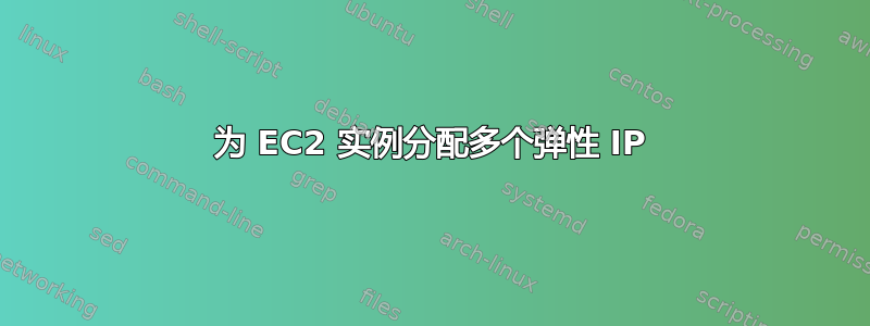 为 EC2 实例分配多个弹性 IP