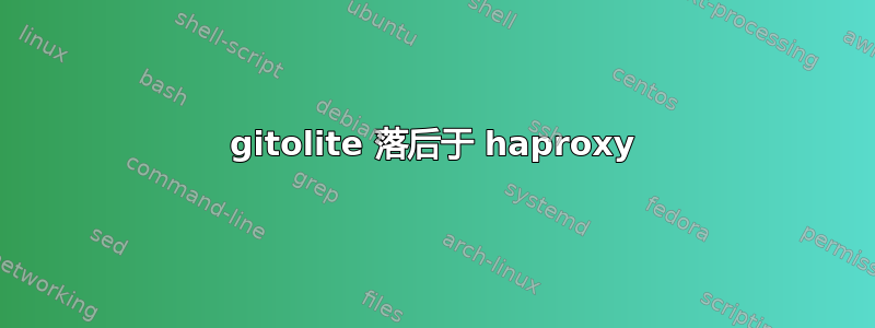 gitolite 落后于 haproxy