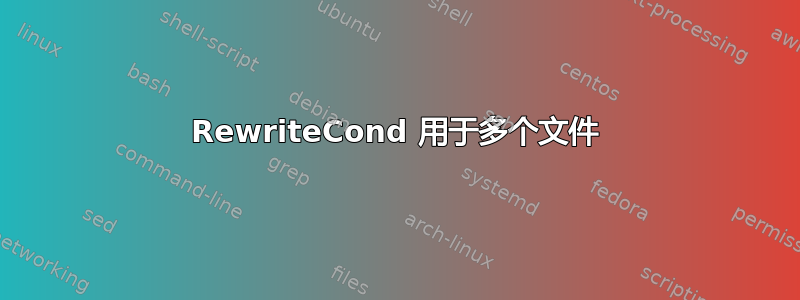 RewriteCond 用于多个文件