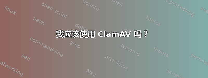 我应该使用 ClamAV 吗？