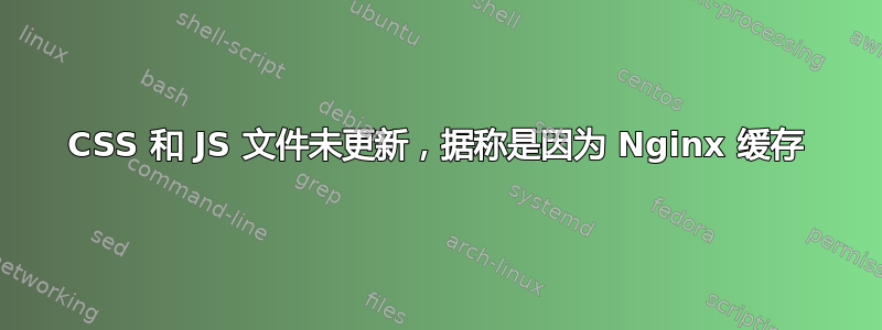 CSS 和 JS 文件未更新，据称是因为 Nginx 缓存